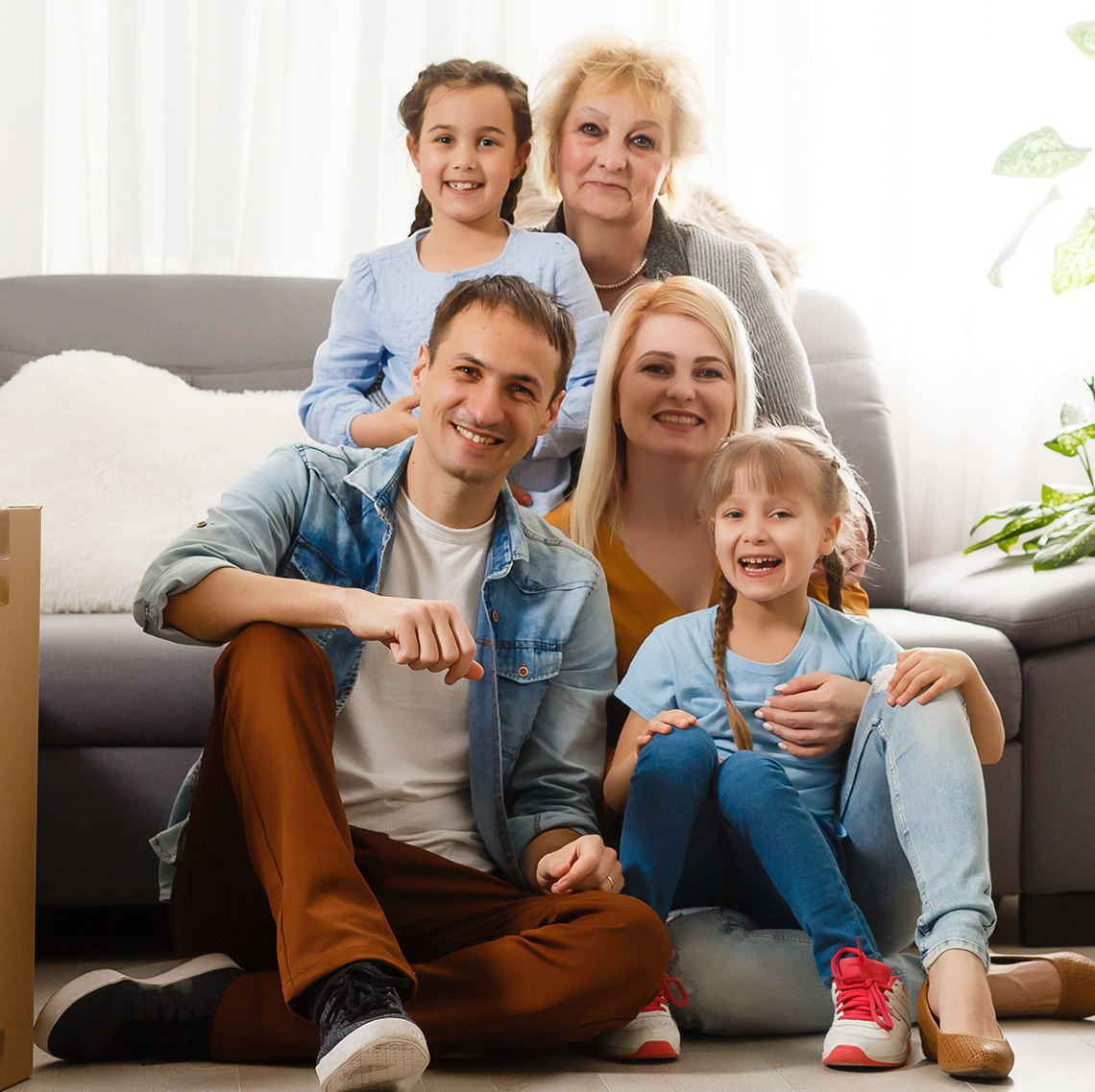 satisfied family